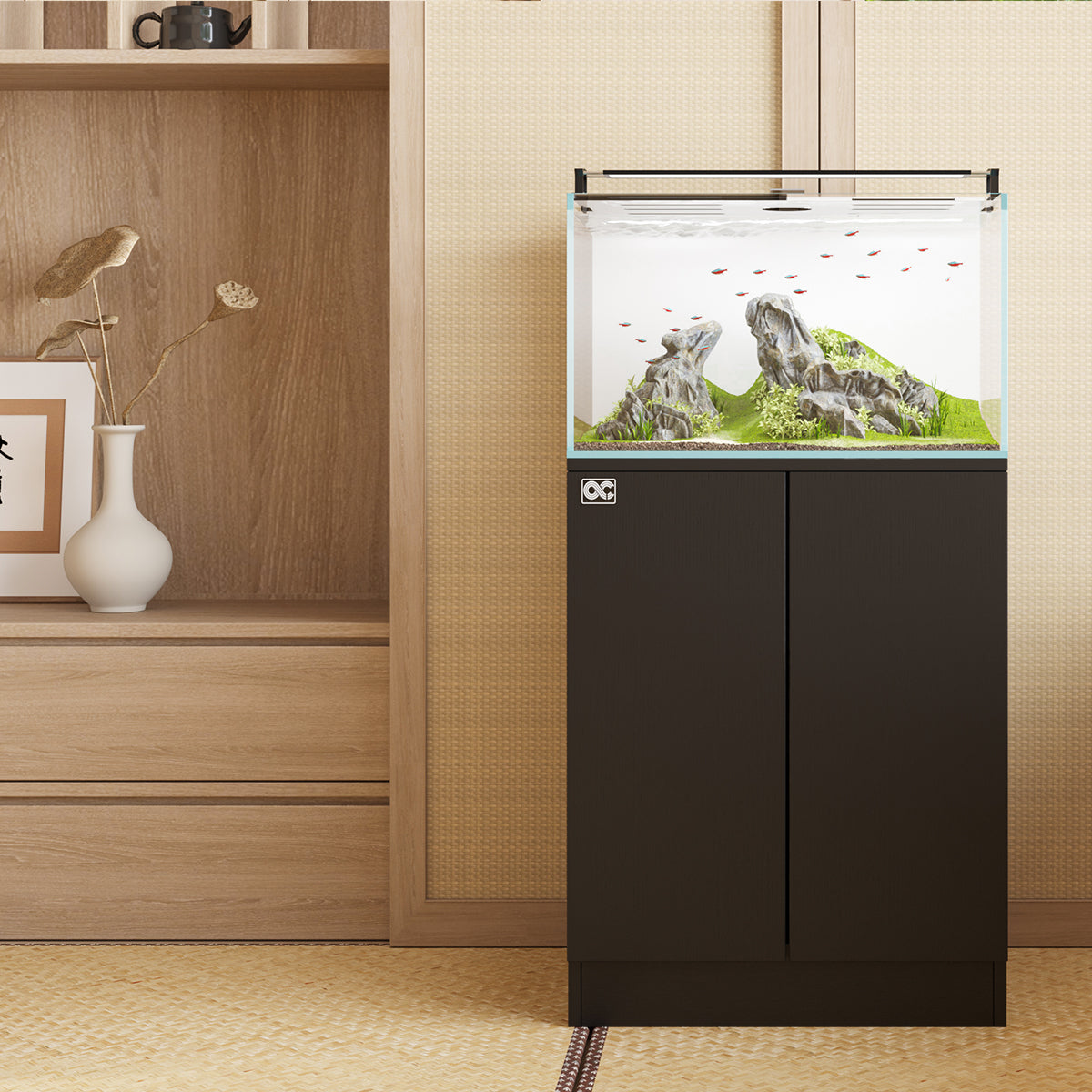 KYOTO-60 Complete set of Aquarium with Rear Filtration System